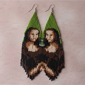 🔥😍HOST PICK😍🔥Handcrafted Beaded Mona Lisa Earrings